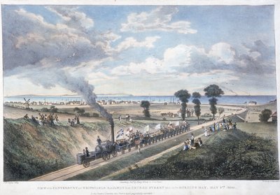 The Opening of the Canterbury & Whitstable Railway, Kent, 3 May 1830 by Unbekannt