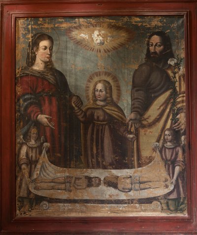 The Parish Church of Saint Martin. Interior. A Painting by Unbekannt