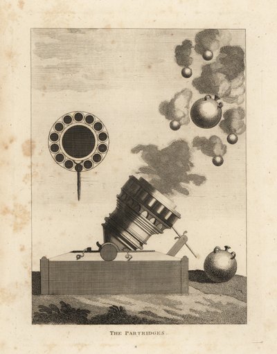 The partridges, a mortar that fired 13 grenadoes or young partridges and one bomb or old hen at one time by Unbekannt