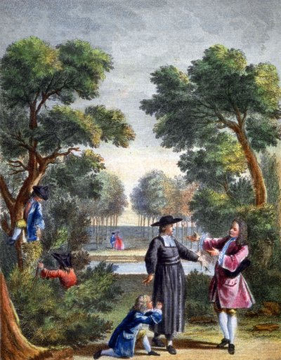 The Schoolboy, the Pedant and the Garden Master by Unbekannter Künstler