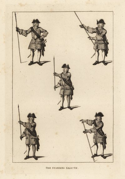 The standing salute exercises by Unbekannt