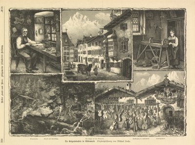 The Violin Industry in Mittenwald, Stuttgart 1882 by Unbekannter Künstler