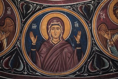The Virgin Mary Medallion around Christ and the Last Judgement (detail) by William M. Timlin