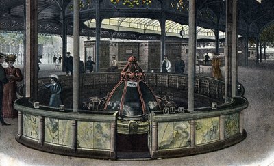 Thermal tourism: the Sainte-Grille source in Vichy, Allier 1905 by Unbekannter Künstler