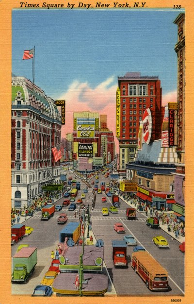 Times Square by day: New York City, New York by Unbekannter Künstler