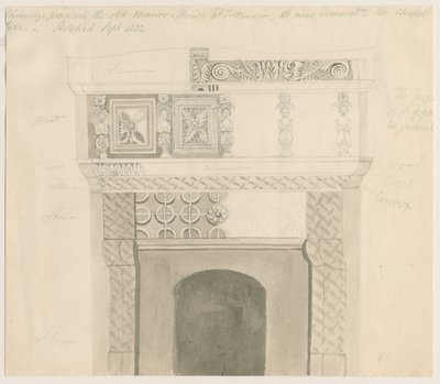 Tittensor - Chimney Piece in Manor House by Unbekannt