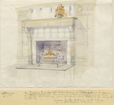 Tittensor - Fireplace from Manor House by Unbekannt