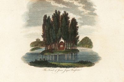 Tomb of Jean-Jacques Rousseau, French writer by Unbekannter Künstler