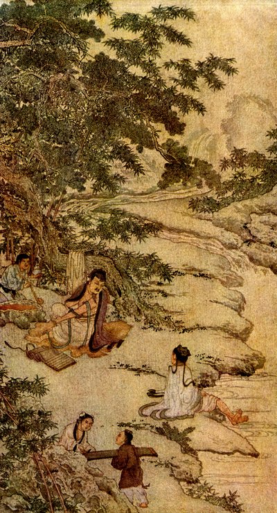 Two of the Four Arts: Writing and Music by Unbekannter Künstler
