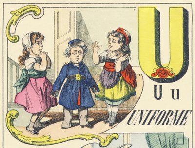 U: uniform - Games Alphabet, c.1890 by Unbekannt
