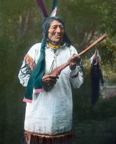 Portrait of a Native American Medicine Man, c.1910 (photo) by Unbekannter Künstler