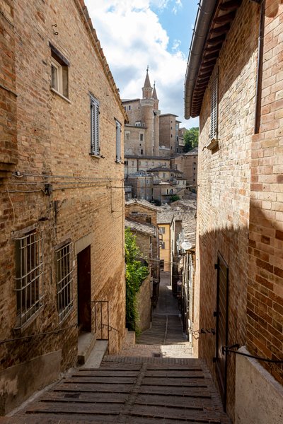 Urbino, Centre of the Old Town by Alec Hunter