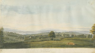Vale of Shugborough (Watercolour, Late 18th Century) by Unbekannt