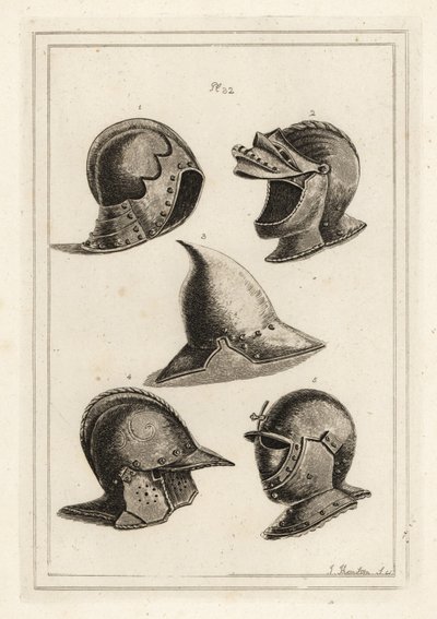 Venetian Helmets from the Armory in Venice by Unbekannt