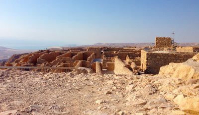 View from Masada to the Dead Sea by Unbekannt