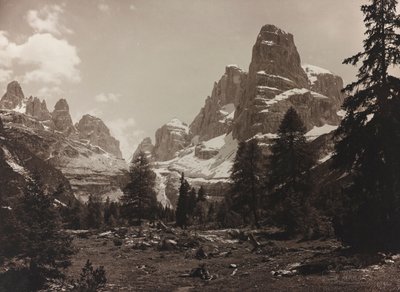 View of the Alpine Tundra Brenta Alta, in the Brenta Group by Unbekannter Künstler