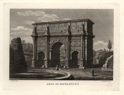 View of the Arch of Constantine, Rome by Unbekannt