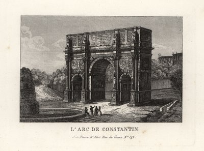 View of the Arch of Constantine, Rome by Unbekannt