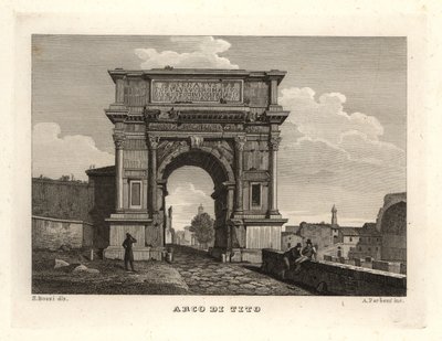 View of the Arch of Titus, Rome by Unbekannt