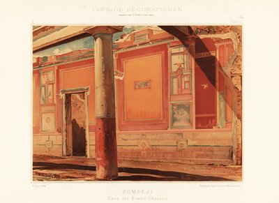 View of the House of the Drunken Faun, Pompeii by Unbekannter Künstler