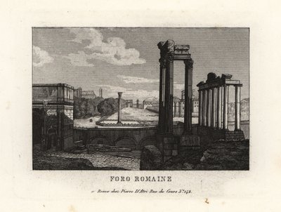 View of the Roman Forum, Rome by Unbekannt