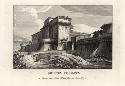 View of the Roman Castle Town of Grottaferrata, Rome by Unbekannt