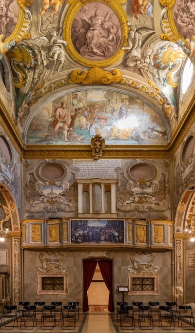View of the counter-facade, Church of Nunziatina, Todi, Umbria, Italy by Unbekannter Künstler