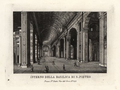 View of the interior of St. Peter