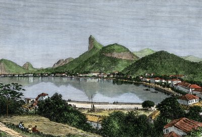 View of the Port of Rio de Janeiro, Brazil by Unbekannter Künstler