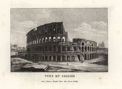 View of the ruins of the Colosseum, Rome by Unbekannt