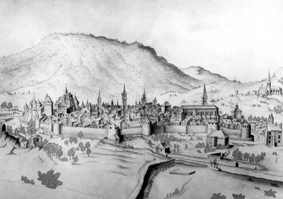 View of the town of Chambery in Savoy by Unbekannter Künstler
