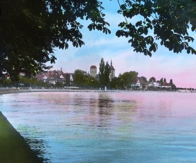 View to the city of Arbon from Lake Constance by Unbekannter Künstler