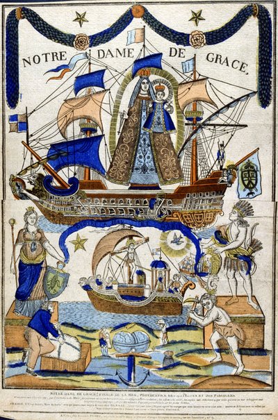 Virgin Mary as Madonna in Glory as Protector of Sailors and Travelers by Unbekannter Künstler