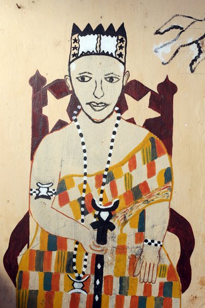 Voodoo Wall Painting on a Convent, Togoville, Togo by Unbekannt