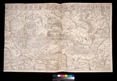 Wall map of the Turkish Campaign of 1529 by Johann Haselberg and Christoph Zell, Nuremberg by Unbekannt
