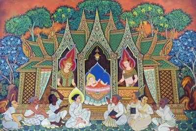 Wat Ananda Metyarama Thai Buddhist Temple. Birth of Siddhartha Gautama (Commonly Known as Buddha), 2016, Singapore by Unbekannt