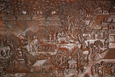 Wat Phra Doi Suthep, Chiang Mai, Thailand: Relief by Unbekannt