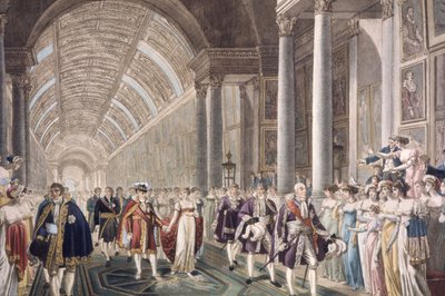 Wedding of Napoleon I and Marie-Louise in the Louvre Palace by Unbekannter Künstler