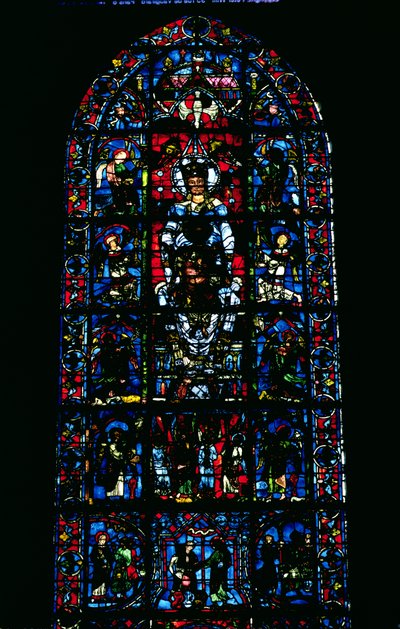 Window Depicting Notre Dame de la Belle Verriere in the South Choir by Unbekannt