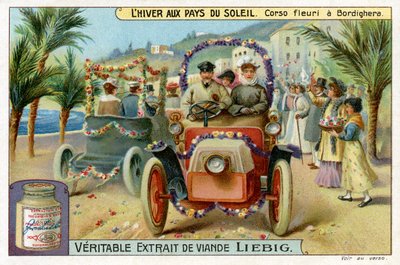 Winter in the Sun: Flower Parade in Bordighera, Italy by Unbekannter Künstler