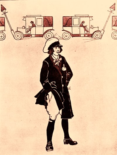 Woman Taxi Driver During World War I by Unbekannter Künstler