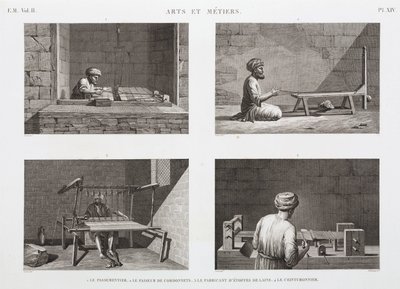 Wool and Worsted Weaving, Egypt, circa 1798 by Unbekannt