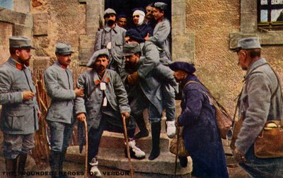 World War 1: French army at the Battle of Verdun by Unbekannter Künstler