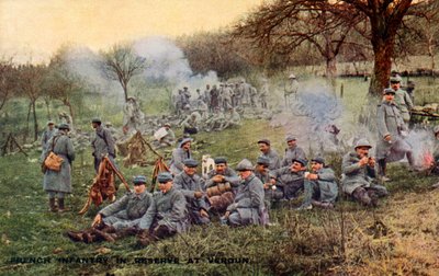 World War 1: French army at the Battle of Verdun by Unbekannter Künstler