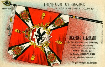 World War I: German Flag Captured by the French by Unbekannter Künstler