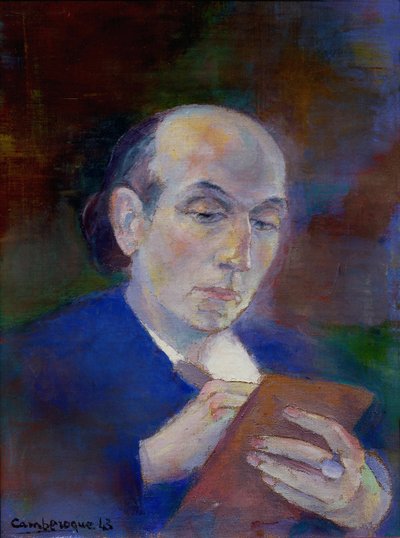 Writer and Poet Joe Bousquet in His Room in Carcassonne by Unbekannter Künstler