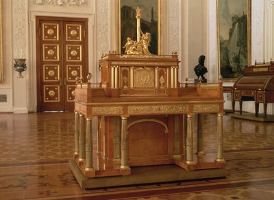 Writing Desk with Small Cabinet, by David Roentgen, Neuwied by Unbekannt