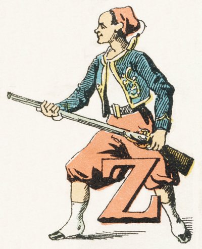 Z - Zouave - Childish Alphabet, Editions Gordinne 1920 by Unbekannt
