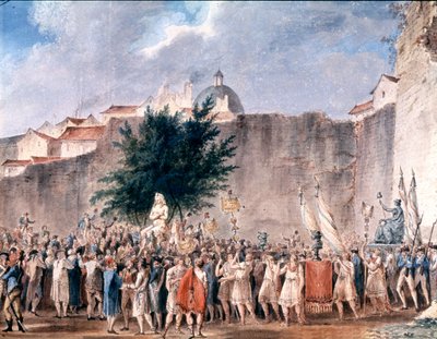 Party Among the Ruins of the Bastille, Paris by Unbekannter Künstler
