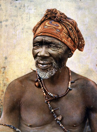 Portrait of a Zulu Doctor, Late 19th Century by Unbekannter Künstler
